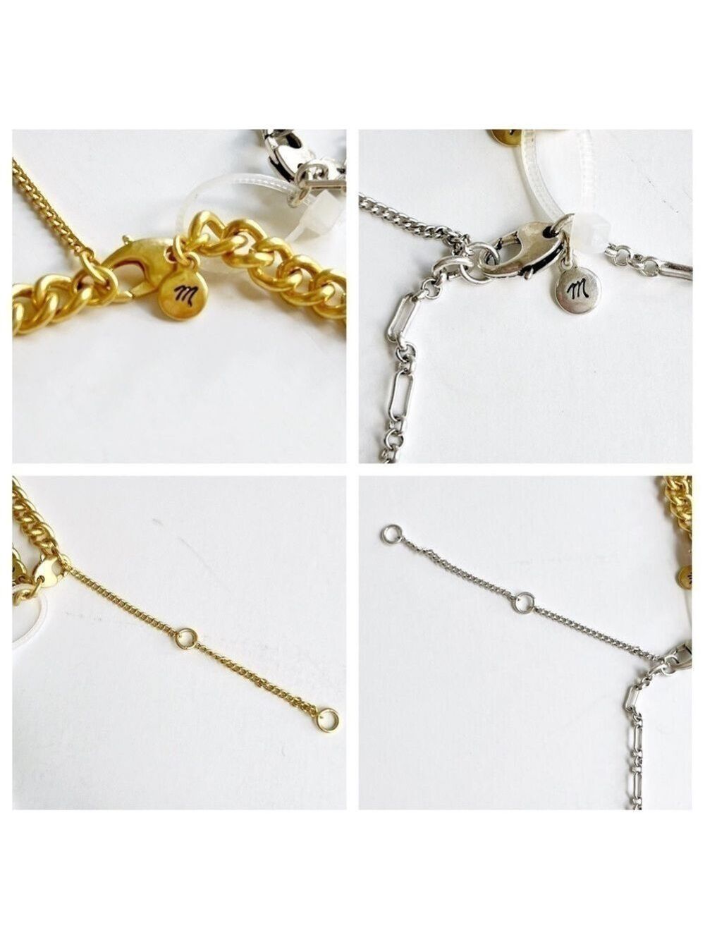 Madewell Mixed Metal Chain Necklace Set - Picture 12 of 13